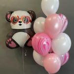 Balloons with helium panda