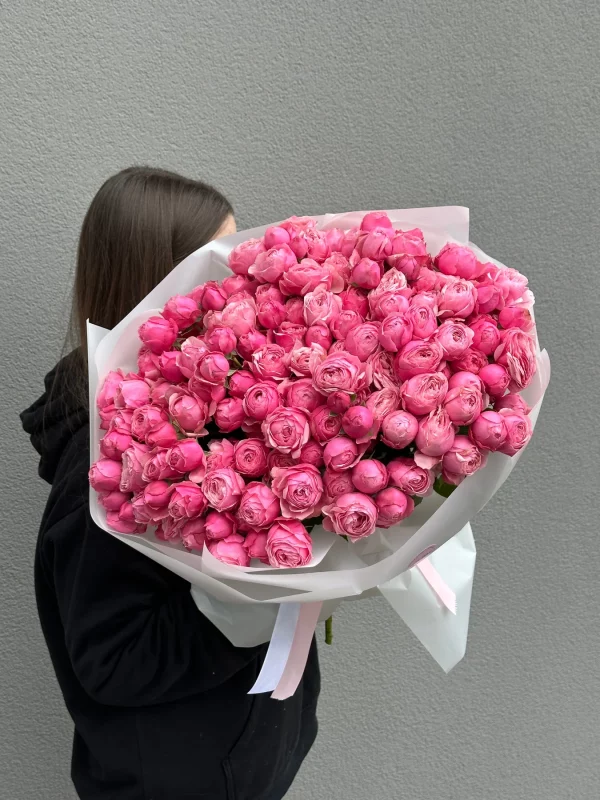 Bouquet of spray roses Silva pink