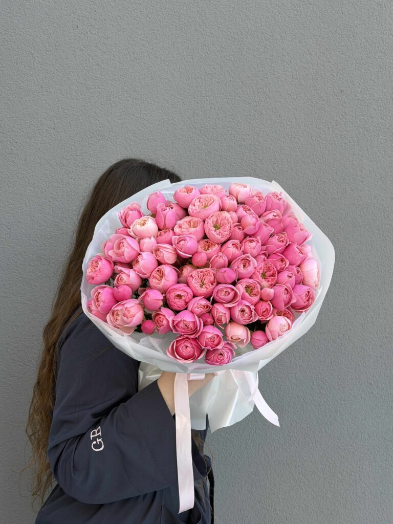 Bouquet of spray roses Silva pink
