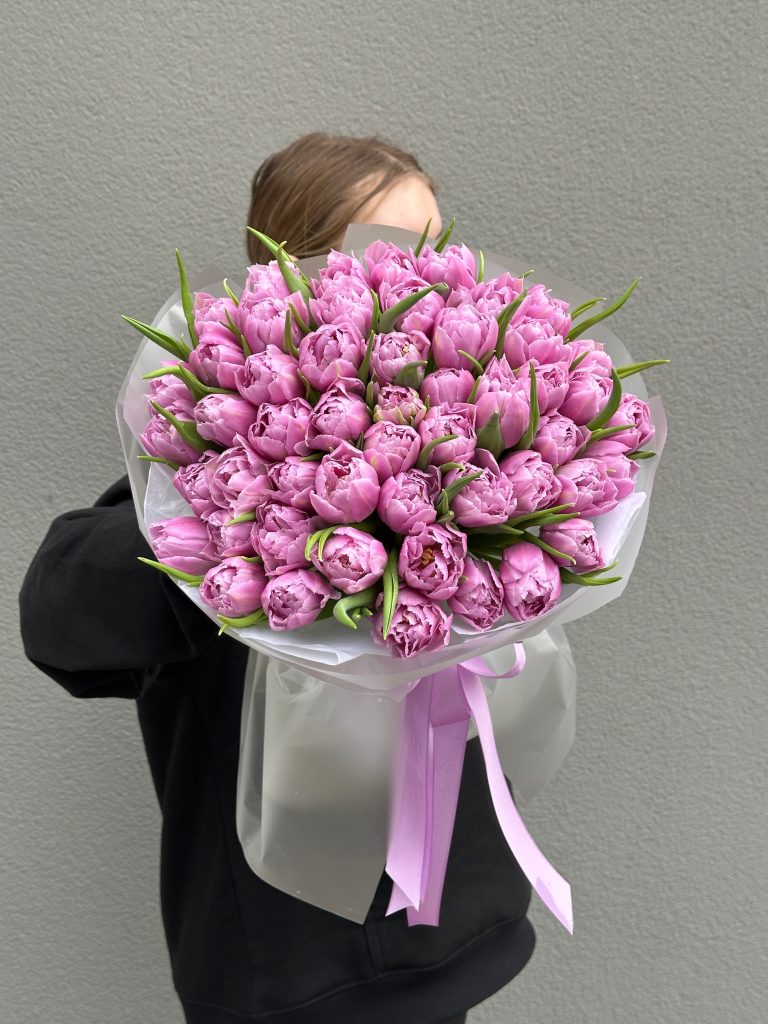 Bouquet of tulips Double