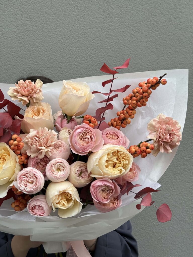 Bukiet kwiatów „Toasted Caramel”