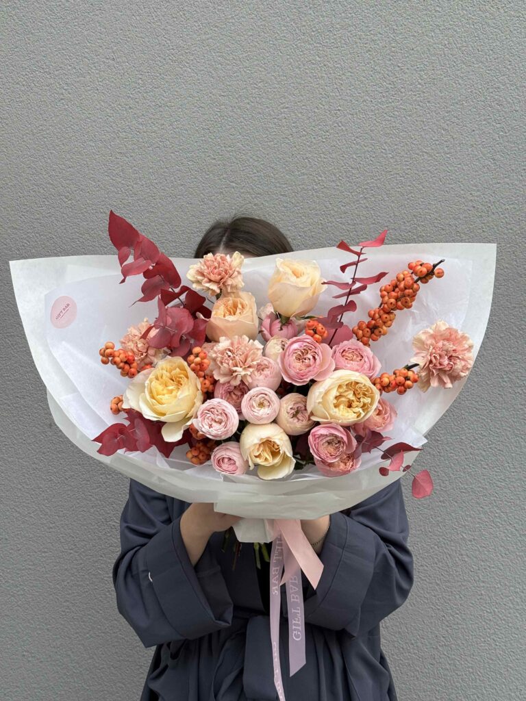 Bukiet kwiatów „Toasted Caramel”