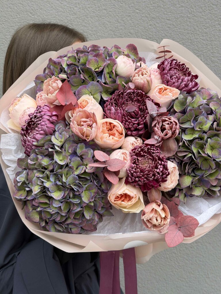 Букет квітів “Wine”